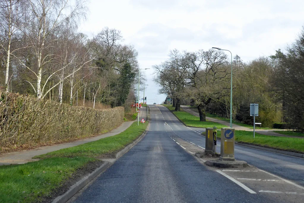 Mount Road, Bury St Edmunds, where 160 homes were approved on land to the north in January 2026